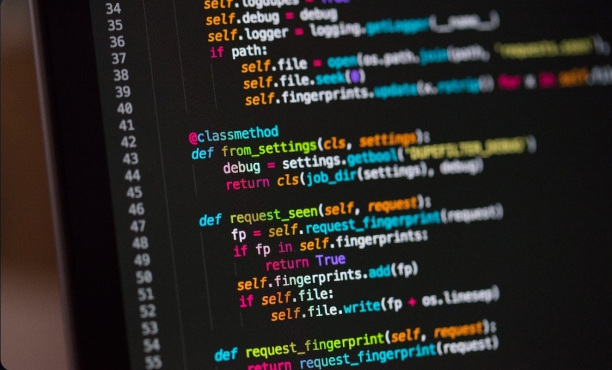 Lines of syntax-highlighted code on a dark screen.